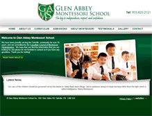 Tablet Screenshot of glenabbeymontessori.com